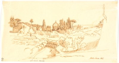 Monte Mario af Martinus Rørbye