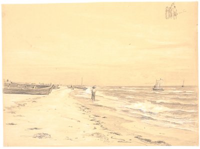 Parti af Sønderstrand, Skagen af Martinus Rørbye