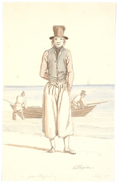 Saltepeer paa Skagen af Martinus Rørbye