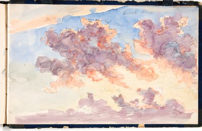Cloud undersøgelse. En solnedgangshimmel af Martinus Rørbye