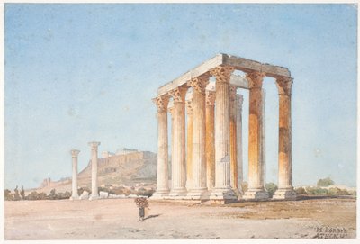 Zeus tempel af Martinus Rørbye