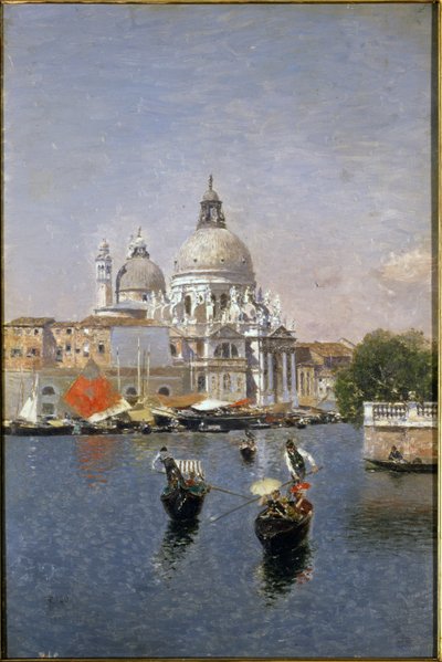 Santa Maria della Salute, Venedig af Martín Rico y Ortega