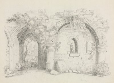 Ruiner, omkring 1840. af Mary Altha Nims