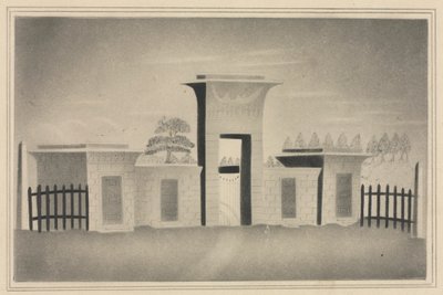 Porten til Mount Auburn, nær Boston. af Mary Altha Nims