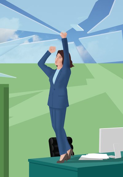 Breaking the Glass Ceiling, 2017 (digital) af Mary Ann Smith