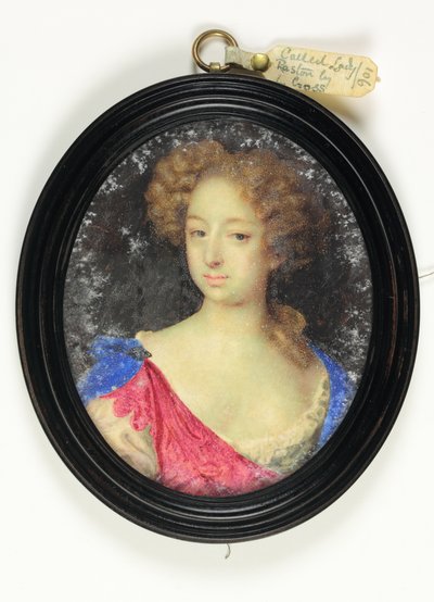 En dame kaldet Lady Paston (akvarel på vellum) af Mary Beale