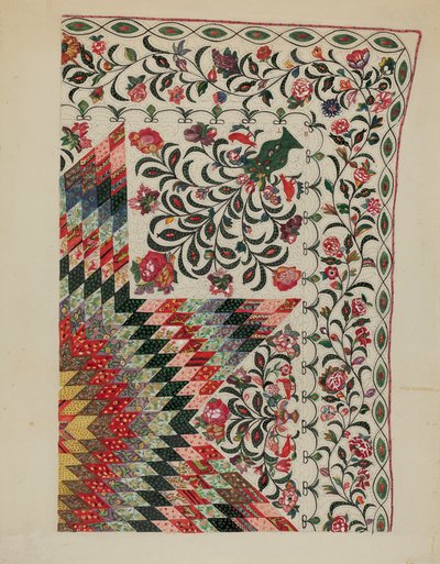 Patchwork og Applikation Quilt af Mary Berner