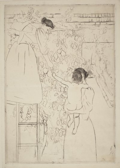Frugthøst af Mary Cassatt