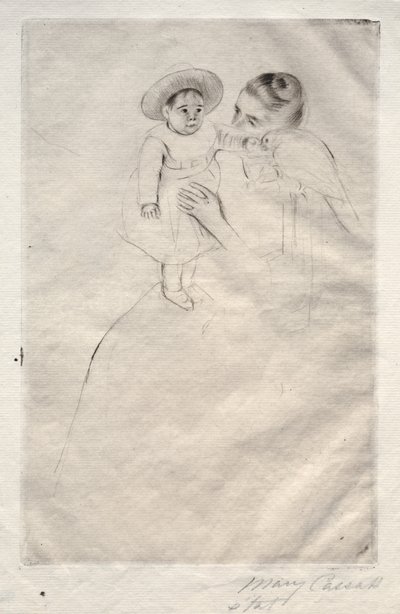 Hélène af Septeuil, ca. 1891. af Mary Cassatt
