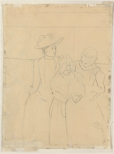 I Omnibus [verso] af Mary Cassatt