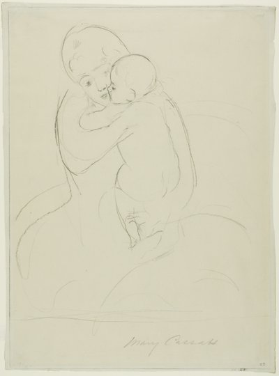 Moderlig kærtegn af Mary Cassatt