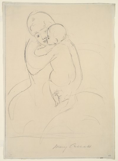 Moderkærtegn, 1921 af Mary Cassatt