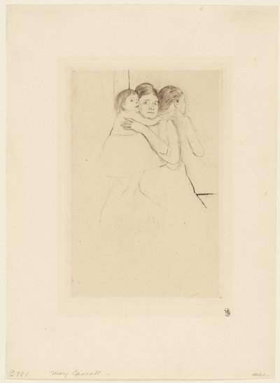 Mor Berthe Holder sit Barn af Mary Cassatt