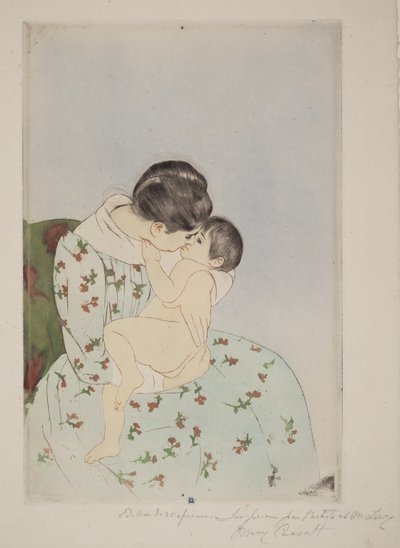 Moderens kys af Mary Cassatt