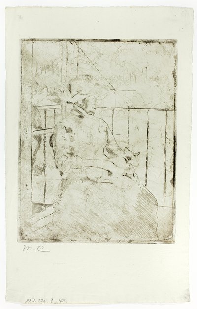 På altanen af Mary Cassatt