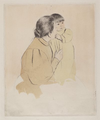 Bondemoder og barn, ca. 1894. af Mary Cassatt