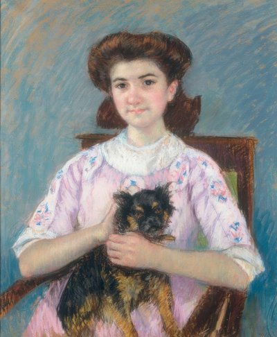 Portræt af Marie-Louise Durand-Ruel af Mary Cassatt