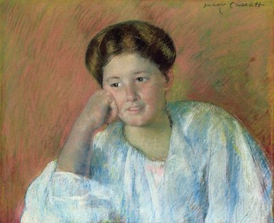 Portræt af Louisine Elder af Mary Cassatt