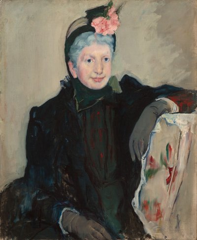 Portræt af en ældre dame, ca. 1887. af Mary Cassatt