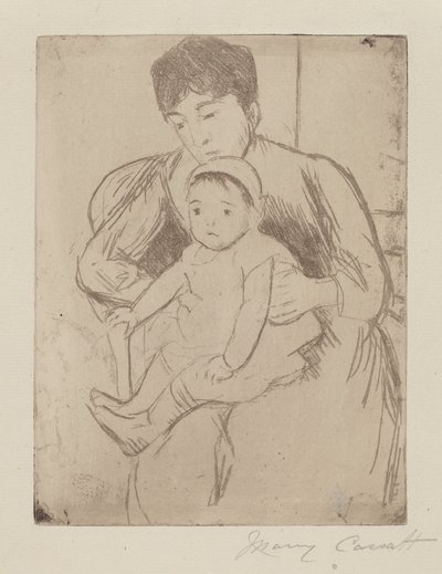 Forbereder regning til en udflugt af Mary Cassatt