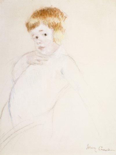 Study for the Baby for The Caress, c.1902 af Mary Cassatt