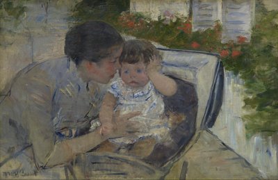 Susan trøster babyen af Mary Cassatt