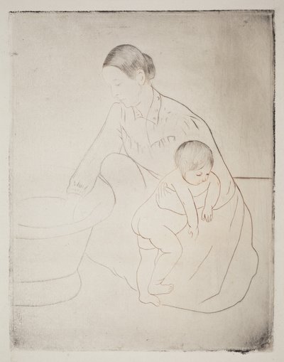 Badet af Mary Cassatt
