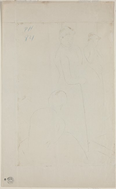 Monteringen [verso] af Mary Cassatt