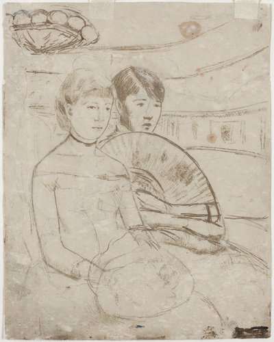 The Loge [verso], 1882. af Mary Cassatt