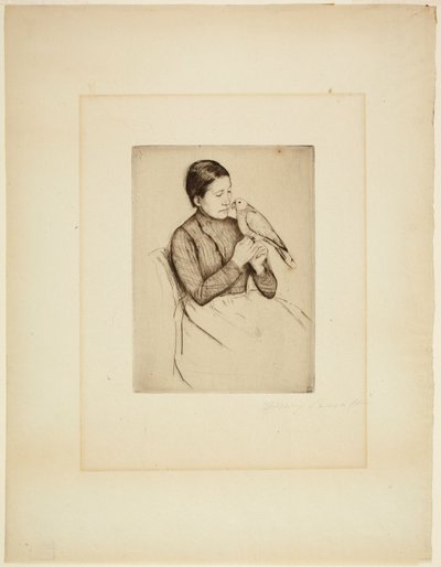 Papegøjen af Mary Cassatt