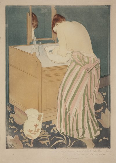 Badende kvinde af Mary Cassatt