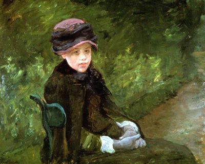 Ung dame i parken, c1880 af Mary Cassatt