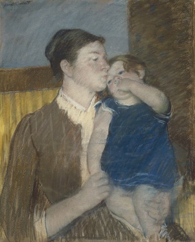 Ung Moder, 1888 af Mary Cassatt