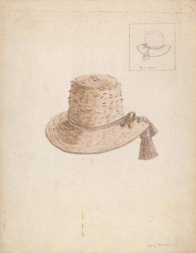Drengehat, ca. 1936. af Mary E Humes