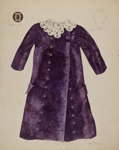Barnefrakke, ca. 1937. af Mary E Humes
