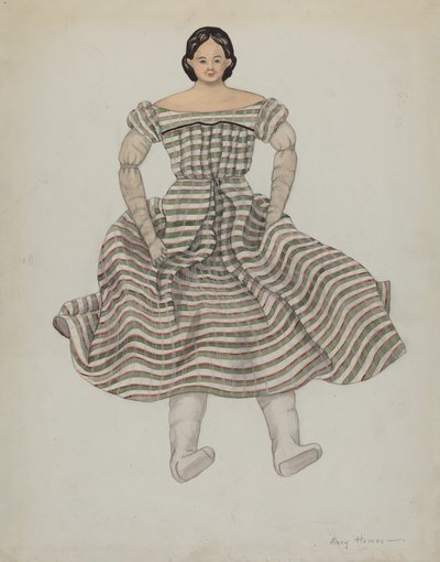 Dukke og kostume, ca. 1937. af Mary E Humes