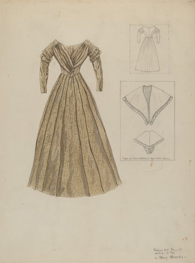 Kjole, c. 1937. af Mary E Humes