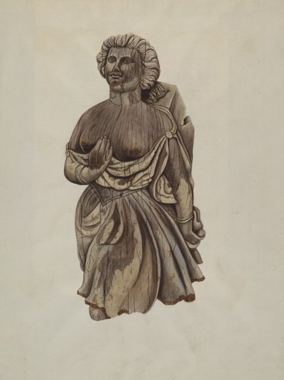 Galionsfigur Martha, ca. 1938. af Mary E Humes
