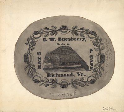 Hatteæske - Top, ca. 1939. af Mary E Humes