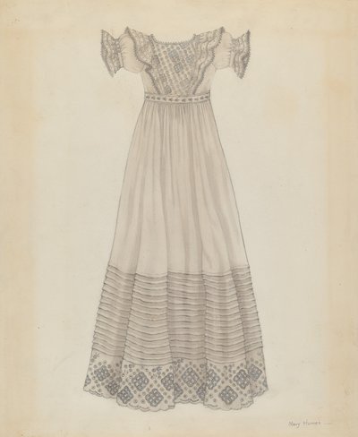 Spædbarnskjole, ca. 1936. af Mary E Humes