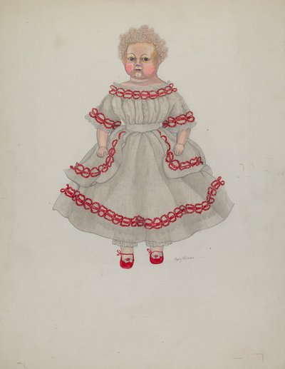 voksdukke, ca. 1936. af Mary E Humes