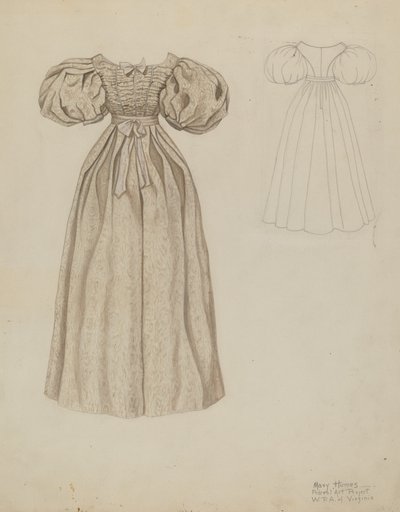 Brudekjole, ca. 1937. af Mary E Humes