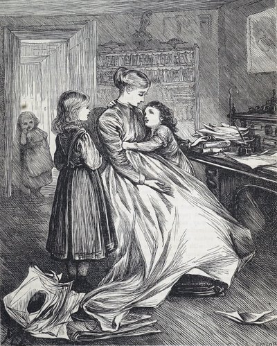 En enke med sine børn af Mary Ellen Edwards