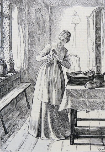 Illustration af husmor af Mary Ellen Edwards