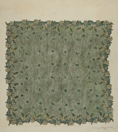 Aftenlommetørklæde, 19351942. af Mary Fitzgerald