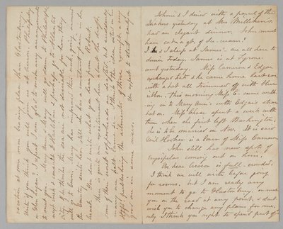 Brev fra Mary Jane Hale Welles til Gideon Welles, 15. august 1863. af Mary Hale