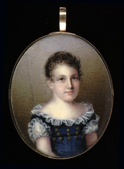 Portræt af en ung pige, 1825. af Mary Jane Simes