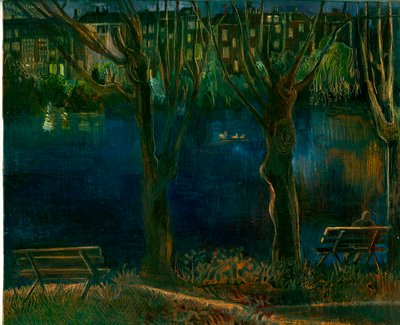 Dammen; South End Green, 2011 (olie om bord) af Mary Kuper