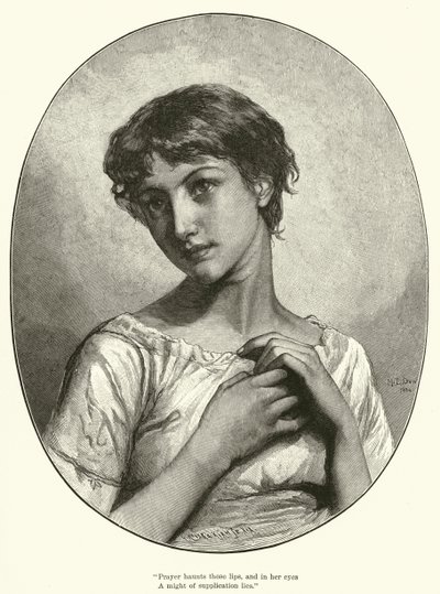 Bøn (gravering) af Mary L. Gow