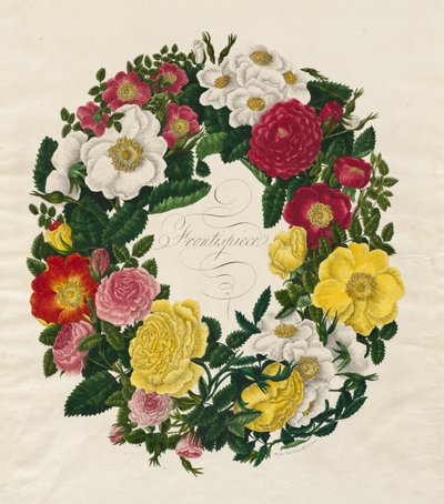 En krans af roser, 1799. af Mary Lawrence